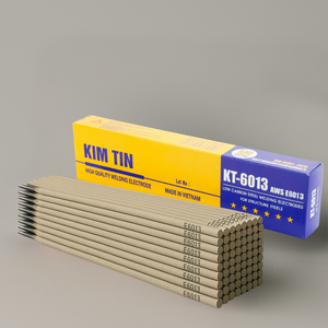 Électrode de soudage non alliée en acier à faible teneur en carbone E6013 pour courant alternatif/continu, tige AWS A5.1, boîte de 2 kg - Product Image 1