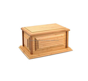 Super qualifier urne en bois faite à la main en gros urnes de crémation fournitures funéraires urnes en bois pour cendres humaines adulte - Product Image 1