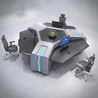 Système de console modulaire pour salle de contrôle, mobilier de studio, bureau de diffusion, poste de travail d'opérateur 911, console de solution professionnelle