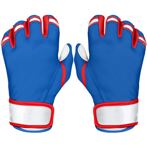 Gants de frappe de baseball à manchette courte, paume en cuir durable, fermeture à bouton-pression pour adulte, écologiques, légers, personnalisables - Product Image 1