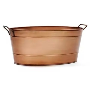 Solid Metal Ice Beverage Tub Stainless Steel Party Cooler Bucket Wine <b>Beer</b> <b>Chiller</b> Tub Bar Use - Product Image 5