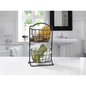 Panier de rangement en métal à mailles larges, grande capacité, organisateur d'étagère de placard - Product Image 3