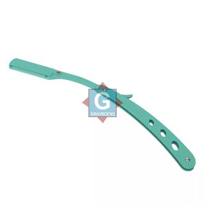 Afeitadora de Acero Inoxidable Verde Lima para Hombre, Cuchilla para Limpiar la Barba, Afeitado Suave - Product Image 4