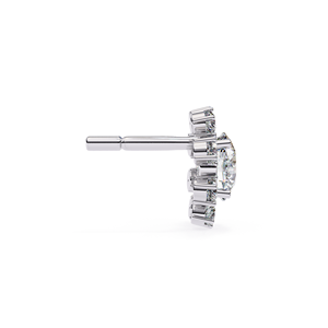 REYES Pendientes Personalizados de Moissanita de Corte Redondo de 1 Quilate con Cierre de Rosca en Plata de Ley 925, Regalo de Aniversario, Joyería Fina - Product Image 3