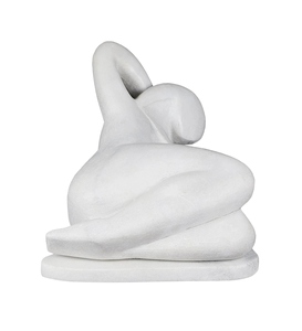Sculpture abstraite moderne en marbre, artisanat artistique, figurine personnalisable, décoration de table, décoration de salon - Product Image 4