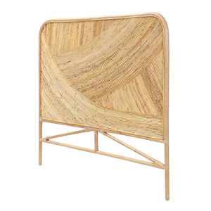 Classic French Rattan <b>Headboard</b> Wicker <b>Headboard</b> Panel Handcrafted Cane Bed Frame for Contemporary Bedroom Design - Product Image 2