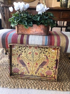 Bandeja de Servir con Diseño Floral Único Multicolor, Bandeja de Madera de Olivo y Acacia, Bandeja Redonda Decorativa, Bandeja Redonda de Madera - Product Image 6