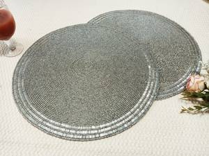 Hermosos Manteles Individuales Hechos a Mano con Cuentas, Manteles Decorativos Bordados para Mesa de Comedor, Cocina, Hogar, Bodas y Decoración de Fiestas - Product Image 4