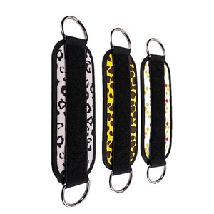 Correa de nailon para muñeca con anillos de metal para hacer ejercicio, diseño portátil, estampado de leopardo, opciones multicolor - Product Image 2