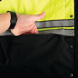 Veste de sécurité pour homme, haute visibilité, réfléchissante, imperméable, vêtements de sécurité pour l'hiver - Product Image 6