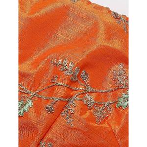 Lehenga Choli de mariée en organza à imprimé floral numérique jaune - Product Image 3