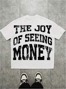 T-shirt graphique Y2K pour homme, vintage, manches courtes, col rond, streetwear, t-shirts originaux - Product Image 2