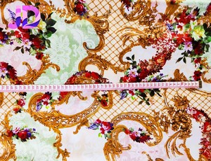 Nhà Máy Nhà Sản Xuất Tùy Chỉnh In Polyester Satin Vải Cho Phụ Nữ Của Quần Áo Cưới Và Lót Trọng Lượng Nhẹ - Product Image 3