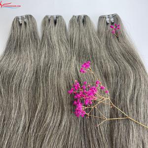 Pelo gris natural de trama vietnamita de alta calidad superventas trama Remy vietnamita de alta calidad superventas - Product Image 4