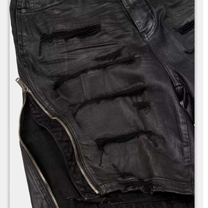 Shorts en jean taille mi-haute grande taille pour femme, respirants, séchage rapide, 100 % coton, coupe droite, streetwear décontracté d'été, avec ceinture, B2B - Product Image 3
