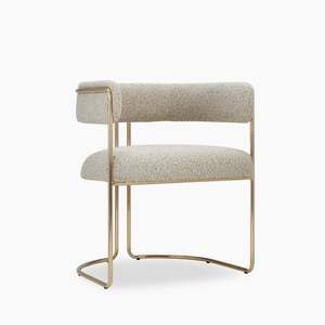 Fauteuil ottoman léger et durable avec accoudoirs et dossier pour salon, couloir, utilisation décorative - Product Image 5