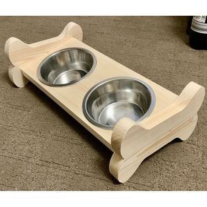 Stand for Clean Feeding Area Wooden <b>Dog</b> <b>Bowl</b> for Promotional Pet Products - Product Image 6