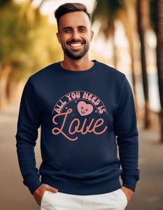 Sudadera de Invierno 100% Algodón con Bordado del Día de San Valentín e Impresión Digital - Product Image 3