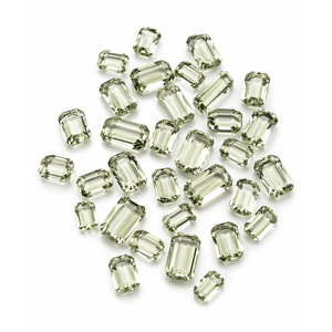 Piedras Preciosas de Cuarzo Amatista Verde Natural, Corte Escalonado, Pulidas, de Alta Calidad, Sueltas, para Joyería y Manualidades - Product Image 4