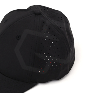 Gorra de Béisbol Negra de 6 Paneles, Transpirable, Impermeable, Perforada, Ajustable, Unisex, Deportiva, para Hombre y Mujer, Ecológica - Product Image 5