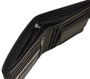 Genuine Leather Long <b>Wallet</b> Unisex Multifunctional Zipper Closure Minimalist Design Daily Use - Product Image 3