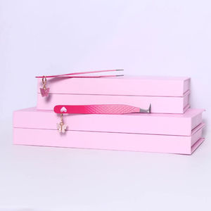 Pinzas para Pestañas DANTRIC IMPLANTS de Acero Inoxidable Rosa con Dijes de Corazón, Duraderas, con Punta de Precisión Suave, 10 mm de Longitud, para Uso en Cejas - Product Image 3