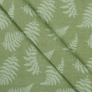 Hermoso mantel de algodón 100% tejido Jacquard de diseño Floral moderno 130x180 cm Color verde cuadrado hecho en India por YA FABRIC - Product Image 2