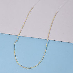 สร้อยคอเพชรสีเหลืองอ่อนธรรมชาติประกายเพชร Mala แท้30กะรัตหินอัญมณีสีทองสำหรับขุดขึ้นมา - Product Image 3