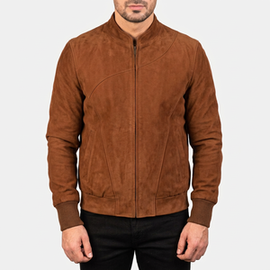 Producción de chaquetas de gamuza de marca privada para boutiques, venta al por mayor de gamuza auténtica, corte ajustado, MOQ bajo - Product Image 4