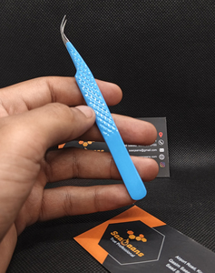 Pinzas de Precisión Antiestáticas de Acero Inoxidable con Logotipo Personalizado de Saaqaans Enterprises, Pinzas Delgadas y Rectas para Extensión de Pestañas de Volumen 45 - Product Image 2