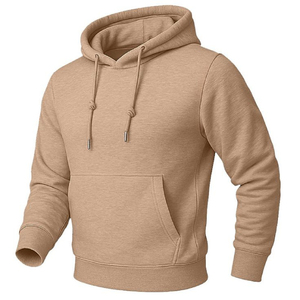 Sudadera clásica con media cremallera para hombre, color gris claro, con cuello con cremallera de un cuarto, cordones ajustables y un ajuste relajado para el día a día. - Product Image 3