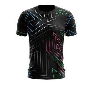 T-shirts de sport personnalisés respirants à col en V, nouveau design, logo par sublimation, t-shirts de sport classiques rétro - Product Image 4