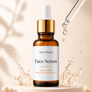 Private Label AHA BHA Hyaluronic Acid Vitamin C <b>Face</b> Serum Wholesale Bulk OEM/ODM - Product Image 2
