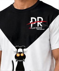 T-shirt noir surdimensionné personnalisé OEM/ODM pour homme, épaules tombantes, tissu épais, couleur unie, respirant, streetwear, personnalisable. - Product Image 6