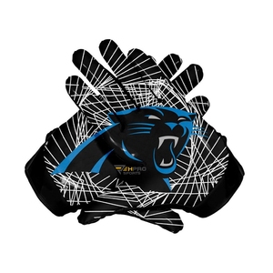 Gants de football américain super adhérents pour receveurs, design d'équipe personnalisé, pour adultes et jeunes, tailles personnalisables - Product Image 1