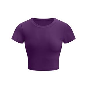 Top Corto Antiarrugas para Mujer, Calidad Premium, Ropa Casual, Últimos Diseños en Oferta, Top Corto con Logotipo/Color Personalizado - Product Image 6