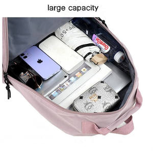 Fashion Bag Pack <b>Ladies</b> Large Capacity Travel Lightweight Casual Waterproof Travel 15.6 Inch Laptop Women - Product Image 5
