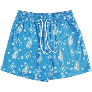 Shorts en mesh pour homme, motif paisley bandana, style basketball, respirants, shorts de sport d'été - Product Image 5