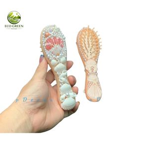 Peineta de Conchas Hecha a Mano con Perlas Naturales, Accesorio para el Cabello para Bodas en la Playa, Regalo Decorativo Costero de Sirena, OEM - Product Image 2