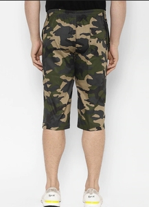 Pantalones Cortos Bermuda de Camuflaje para Hombre, Cintura Elástica, Bolsillos, Transpirables, Casuales, de Poliéster Tejido, Corte Medio - Product Image 3