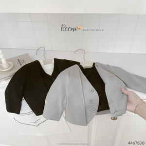 Trajes Formales de Diseñador para Niños Pequeños, Color Negro y Gris, Ropa de 3 Piezas, Traje de Color Sólido, Vestido Formal para Boda - Product Image 6