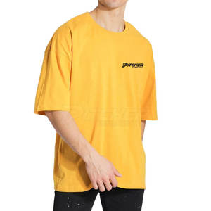 Camiseta Oversize Alpha Trend para Hombre, Corte Holgado, Estilo Urbano, Transpirable, de Algodón, Informal y Elegante - Product Image 3