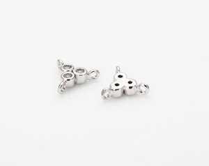 925 Sterling silver Y Shape Bezel Set Cubic Zirconia Gemstone Handmade Designer Connector Charm For Women Wholesale Bulk - Product Image 4