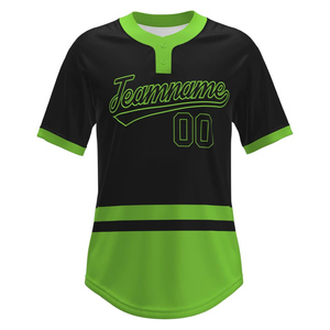 Custom Sublimation Baseball Jersey Breathable Sportswear Digital Printing Uniform Sublimated Softball Baseball Jersey - Product Image 1