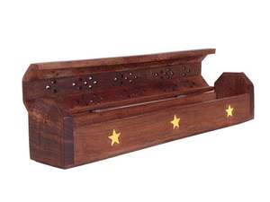 Quemador de Incienso de Madera Natural Hecho a Mano, Rústico, Religioso, Recolector de Ceniza, Ecológico, Orgánico, para Incienso Indio - Product Image 4