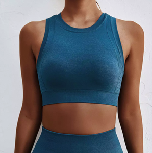 Soutien-gorge de sport pour femme en promotion – Haute qualité, extensible dans 4 directions, respirant, écologique, élasticité moyenne, XS personnalisable à l'avant - Product Image 5