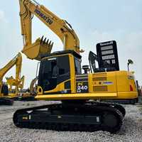 Excavatrice hydraulique sur chenilles KOMATSU PC240 de 24 tonnes, d'origine usine, peinture non raffinée, excellente et fiable, occasion, à vendre