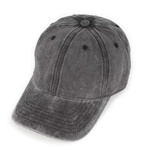 หมวกเบสบอลอะคริลิคสไตล์อเมริกันแบบวินเทจ ล้างทำความสะอาดได้ ระบายอากาศได้ดี พิมพ์ลายแบบรีดร้อน 5 แผง แบบทำเก่า - Product Image 2