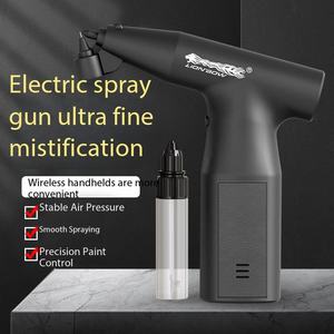 Pistolet de pulvérisation électrique portable à alimentation par gravité en cuivre, pulvérisateur de peinture portatif à batterie pour bricolage, réparation domestique, décoration, travaux artistiques, USB - Product Image 2