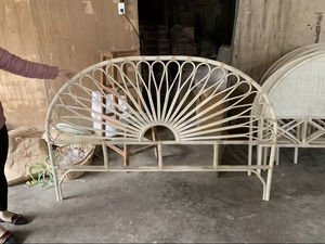Cabecero de mimbre natural hecho a mano fabricante de marco de cama duradero respetuoso con el medio ambiente natural decoración Vietnam - Product Image 2